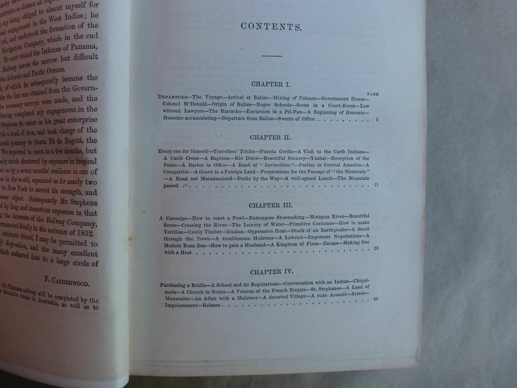 Travels in Central America' by John Lloyd Stephens 1854