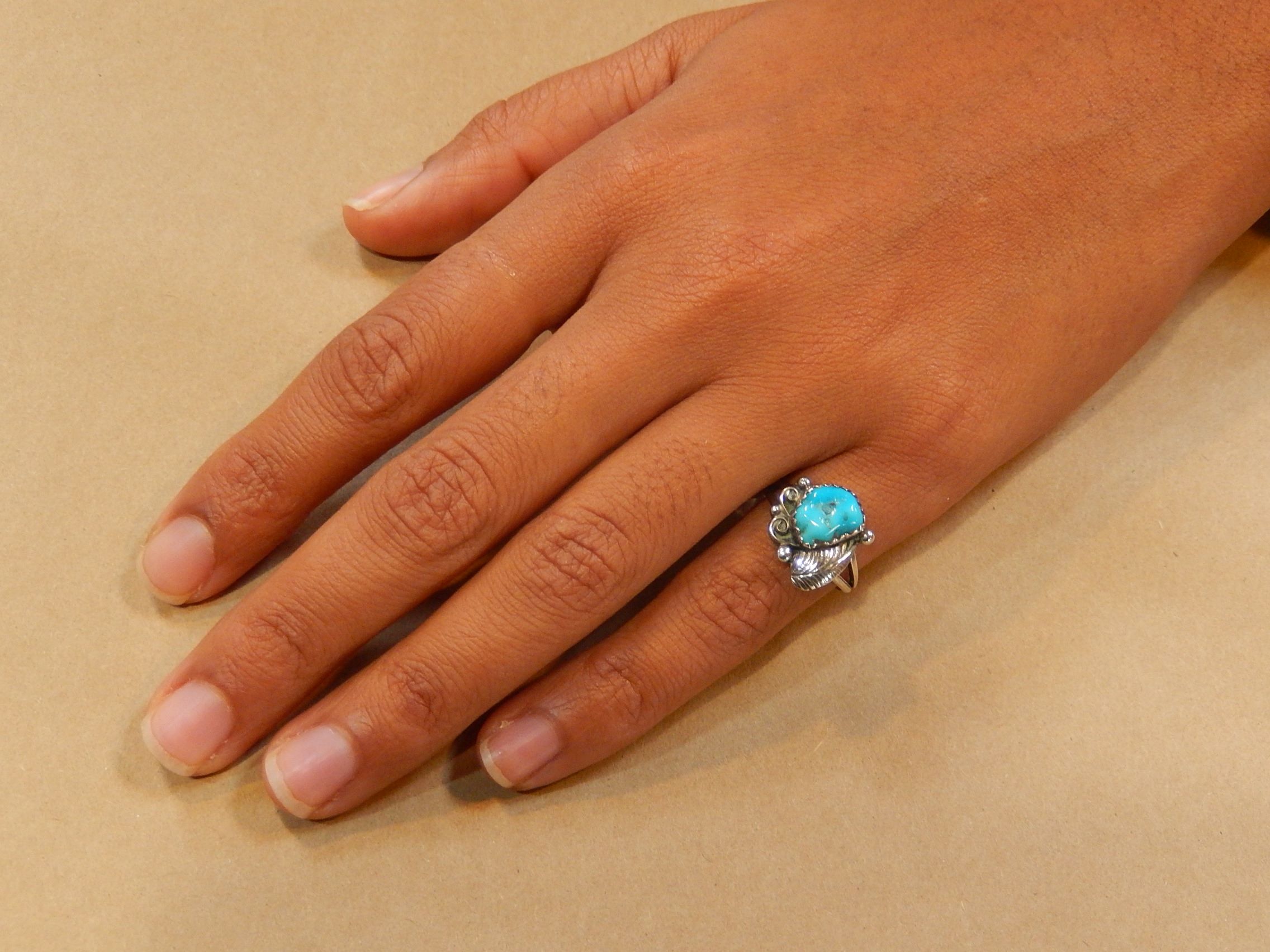Turquoise Ring in Sterling Silver