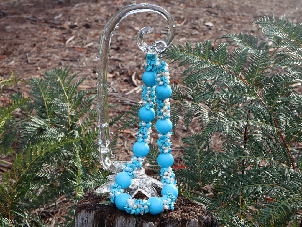 Turquoise and Freshwater Pearl Necklace