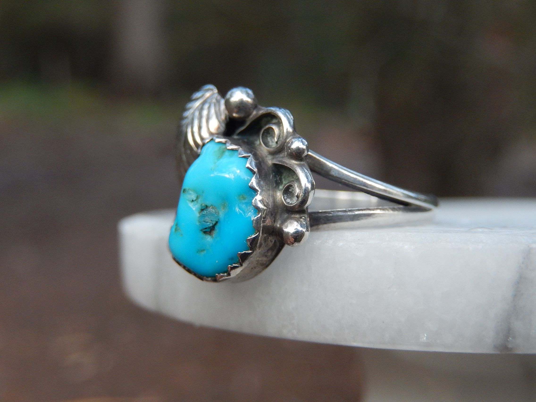 Turquoise Ring in Sterling Silver