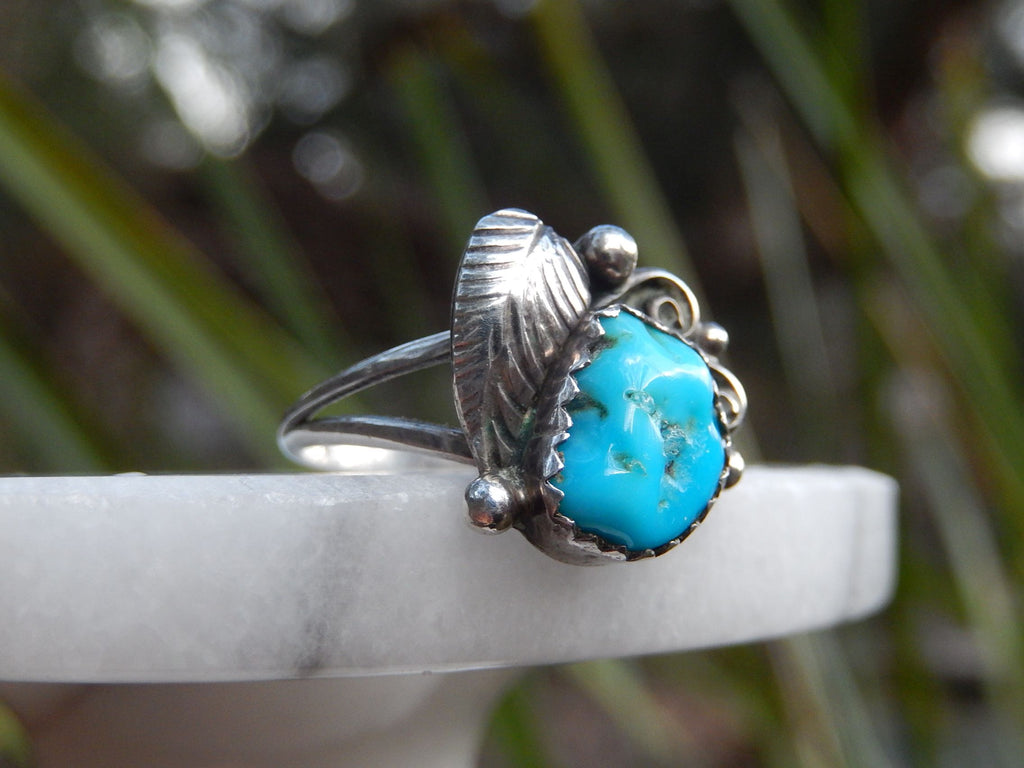Turquoise Ring in Sterling Silver