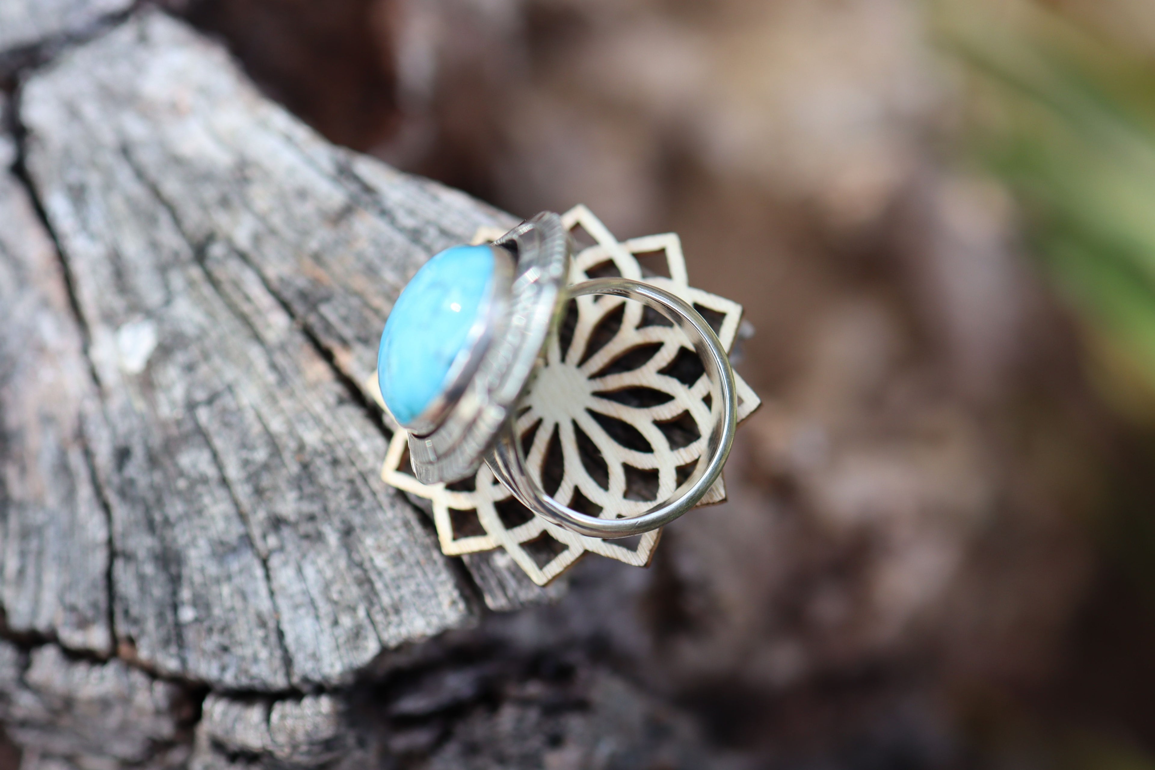 Navajo Turquoise Ring in Sterling Silver