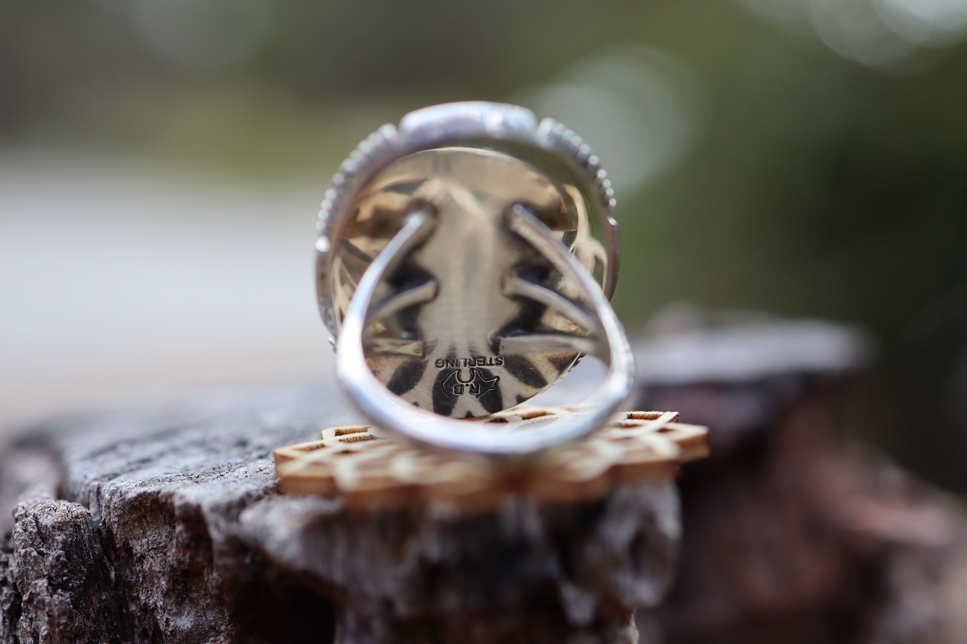Navajo Turquoise Ring in Sterling Silver
