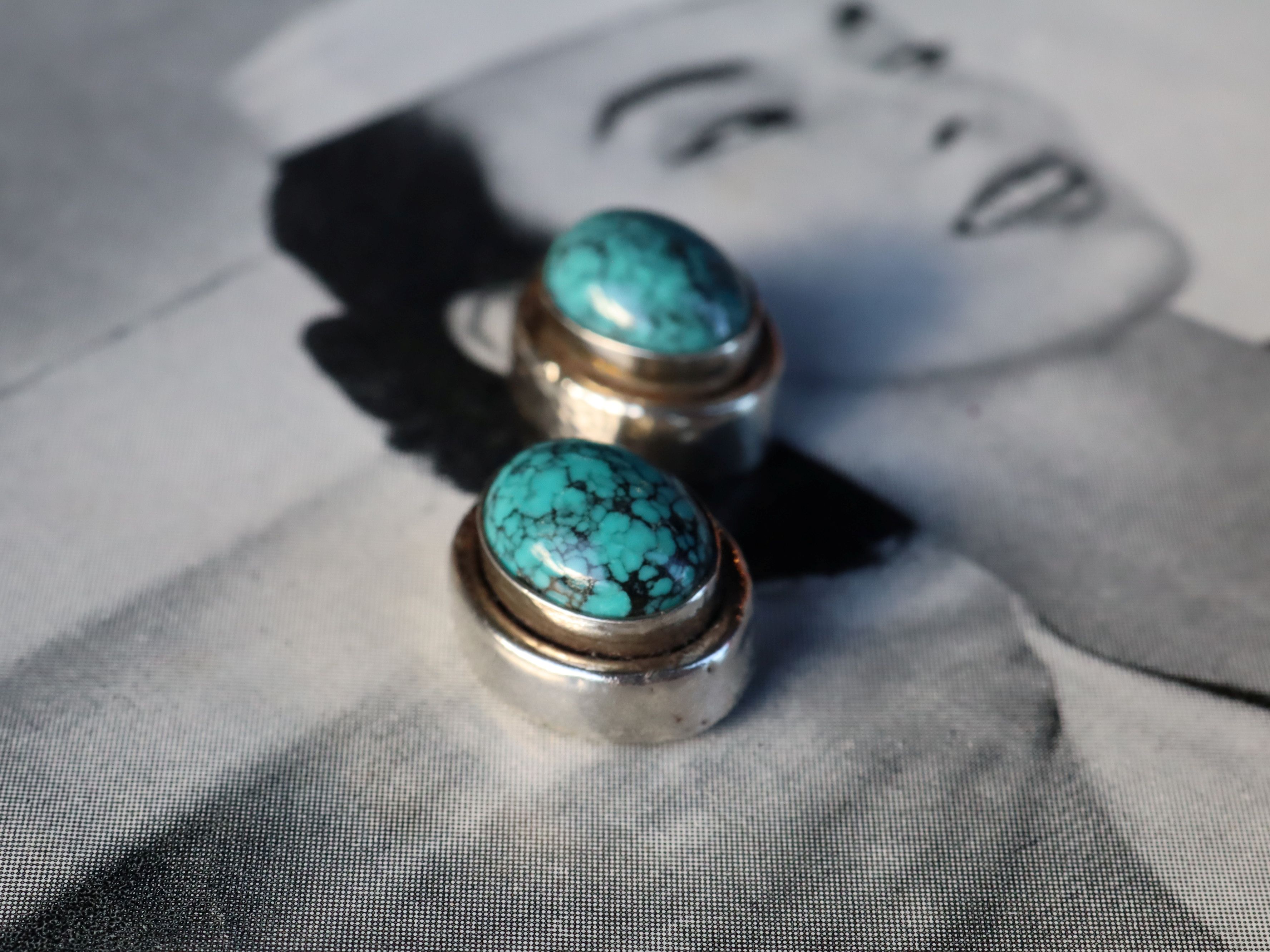 Turquoise Earrings in Sterling Silver