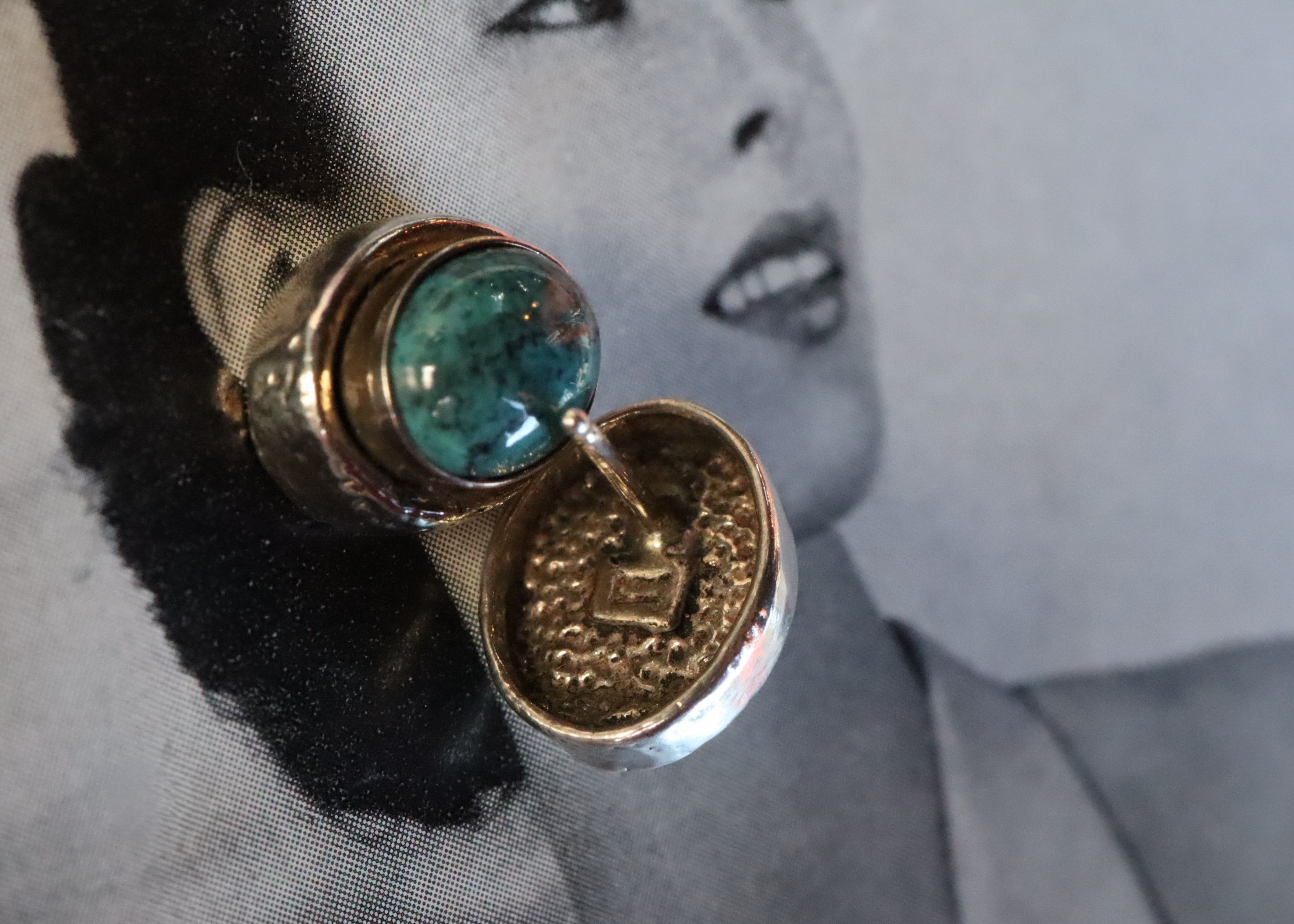 Turquoise Earrings in Sterling Silver