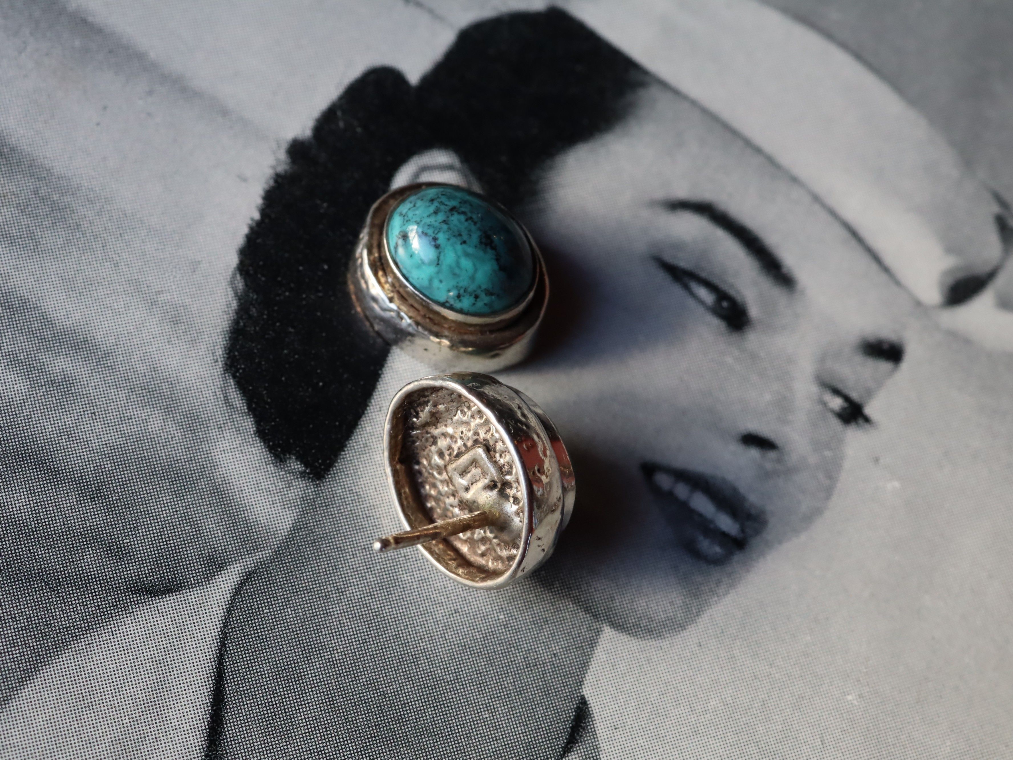 Turquoise Earrings in Sterling Silver