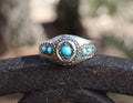 Antique Turquoise RIng in Sterling