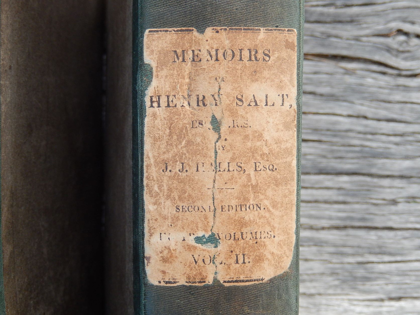 The Life and Correspondence of Henry Salt Consular General in Egypt' London 1834
