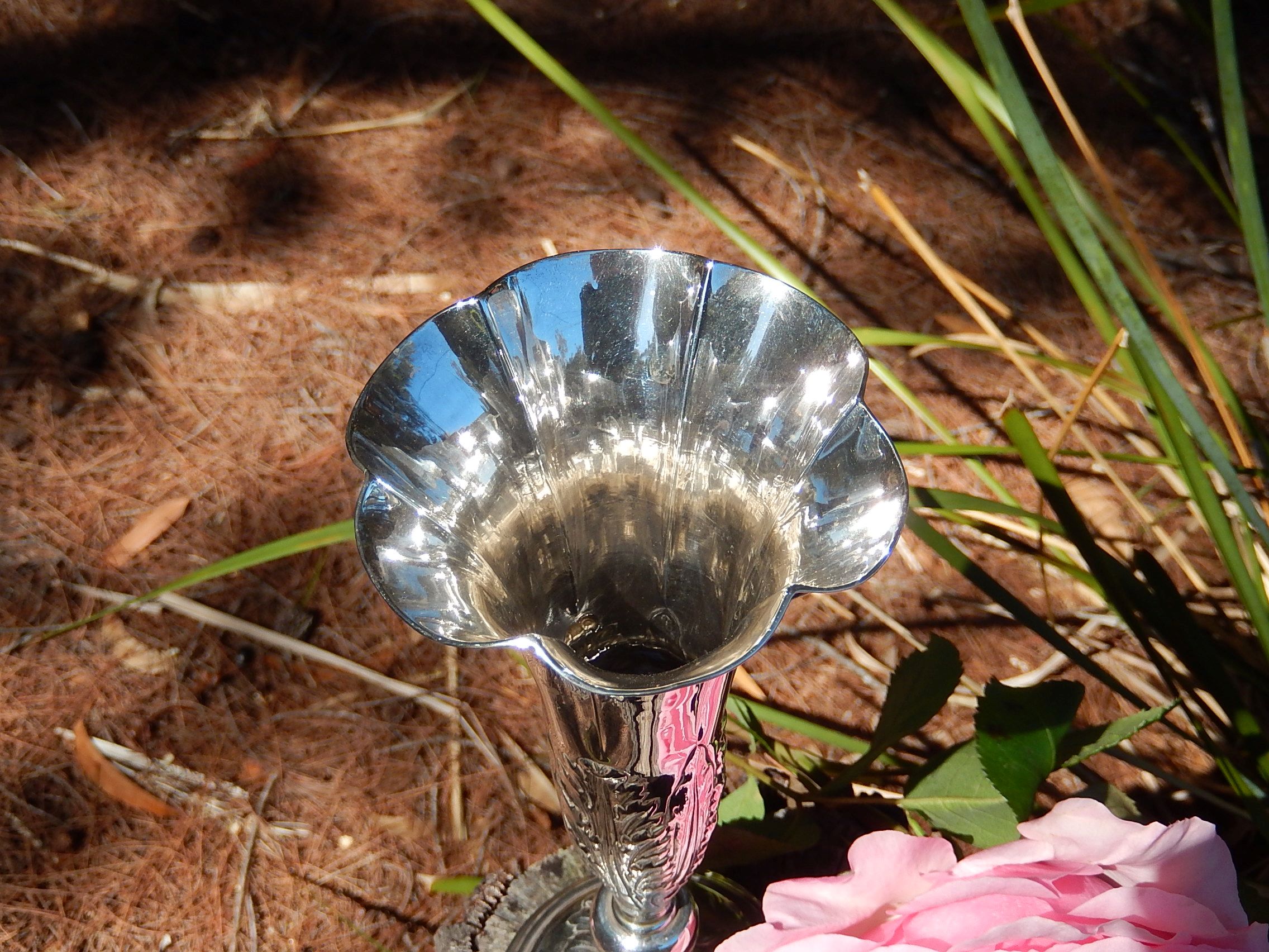 Sterling Silver Vase Birmingham 1901