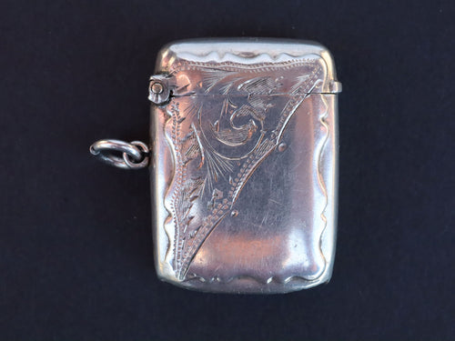 Sterling Vesta Case Birmingham 1850
