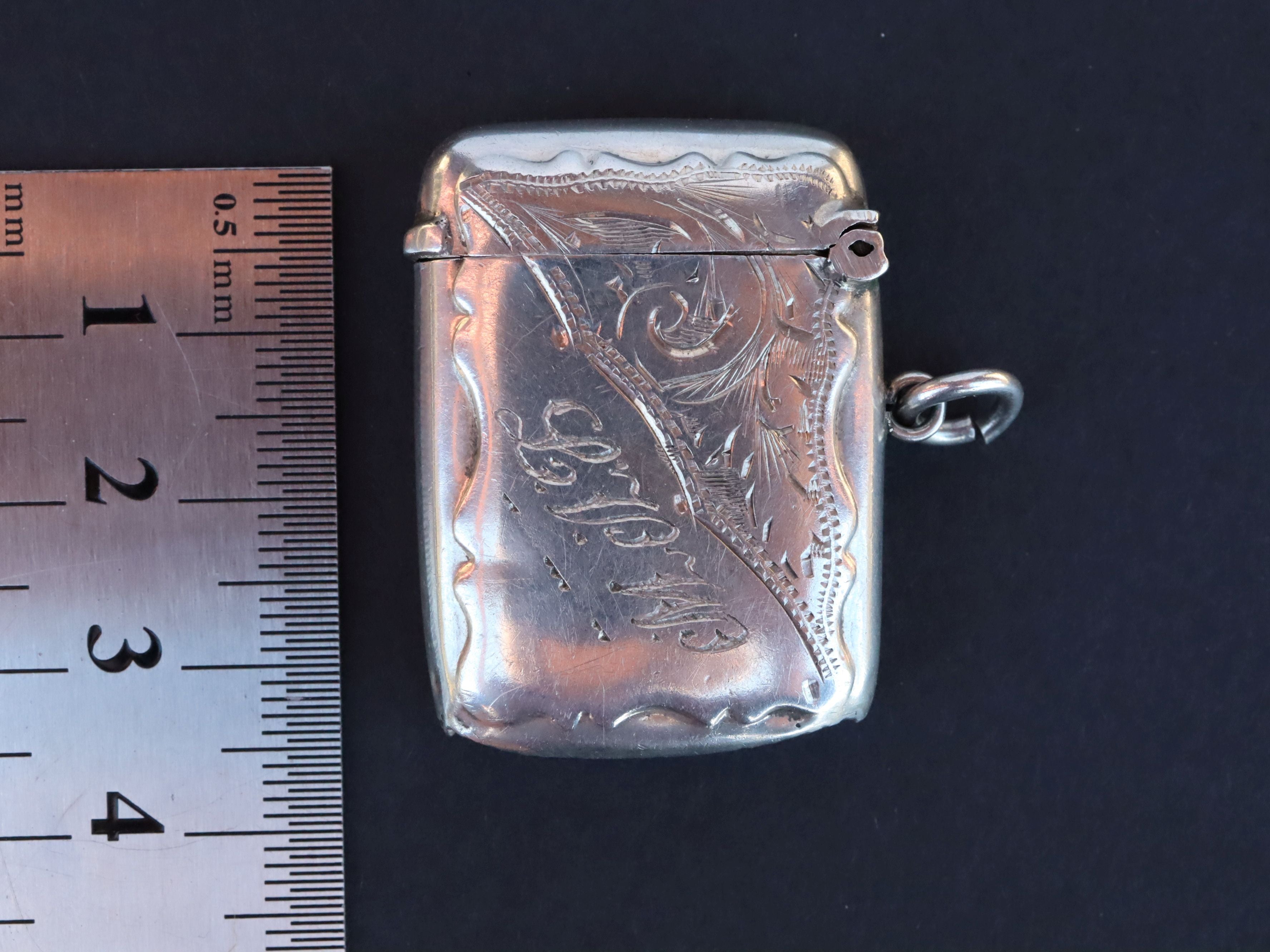 Sterling Vesta Case Birmingham 1850
