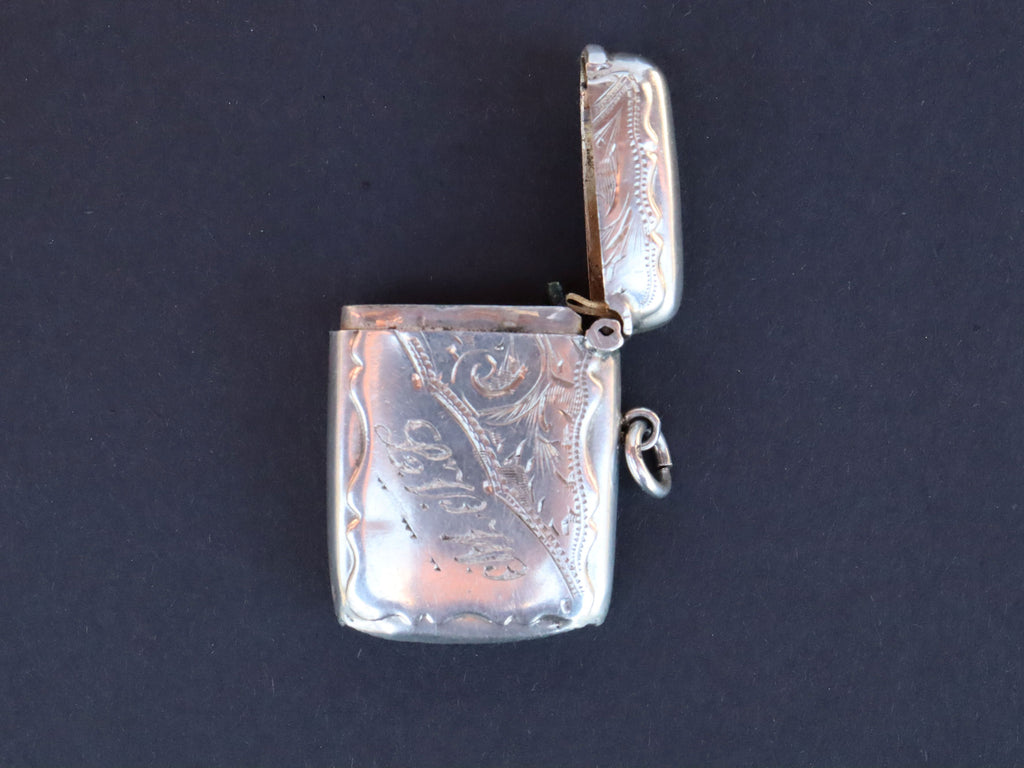 Sterling Vesta Case Birmingham 1850