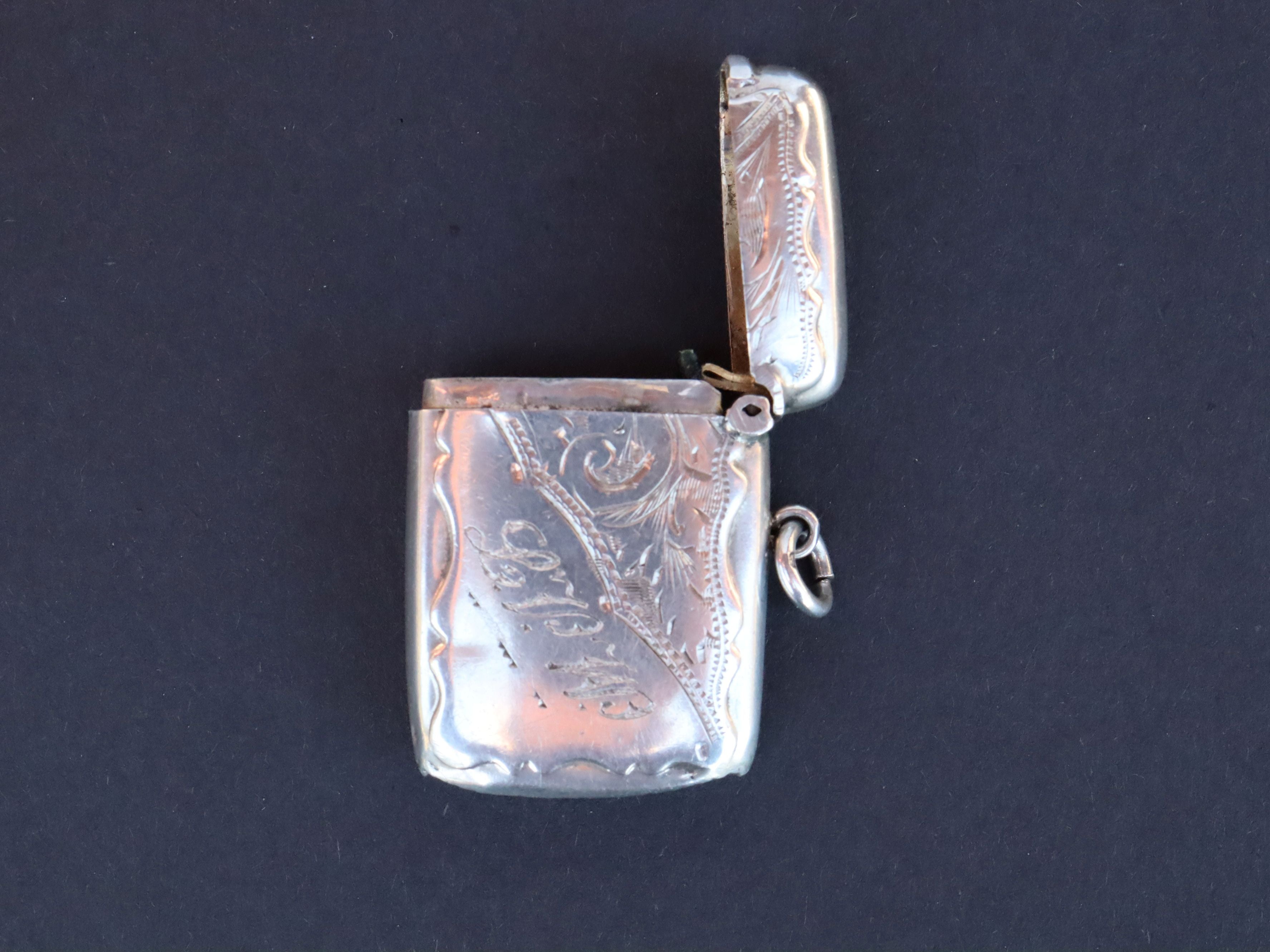 Sterling Vesta Case Birmingham 1850
