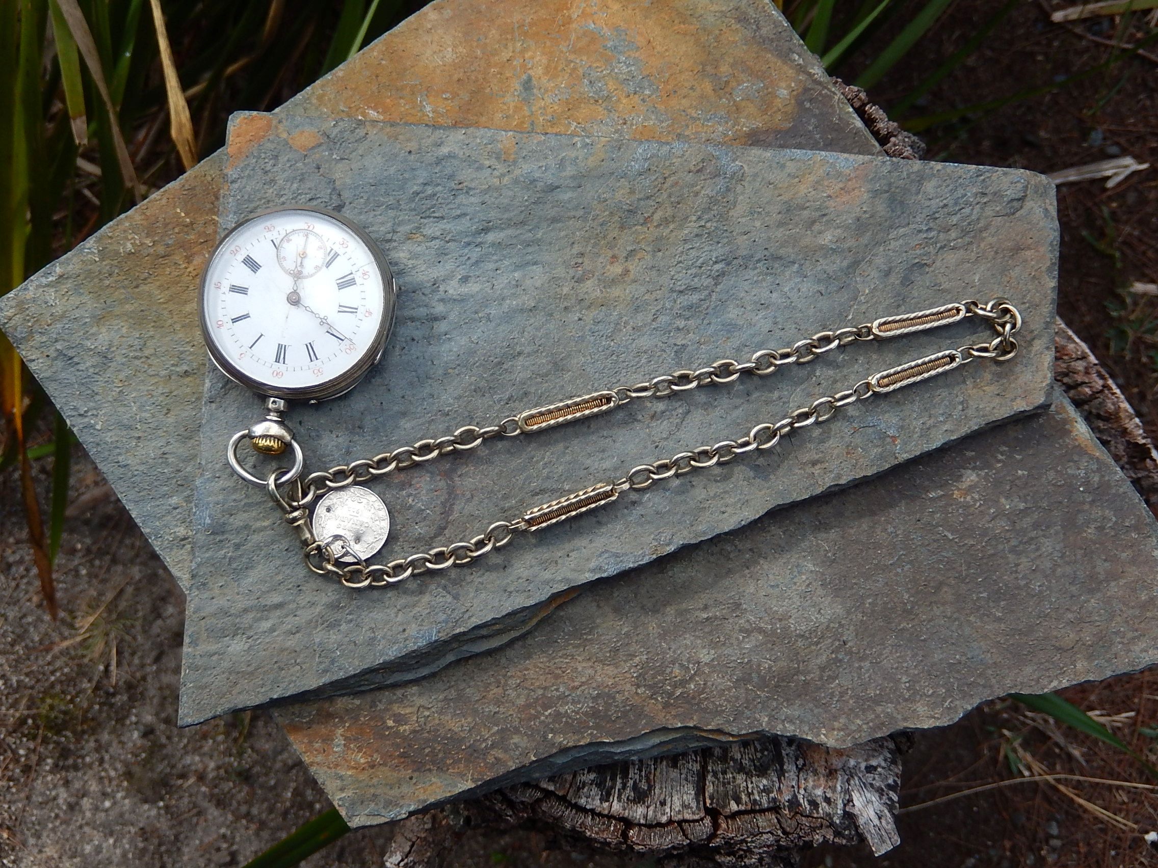 Sterling Pocket Watch France c.1900