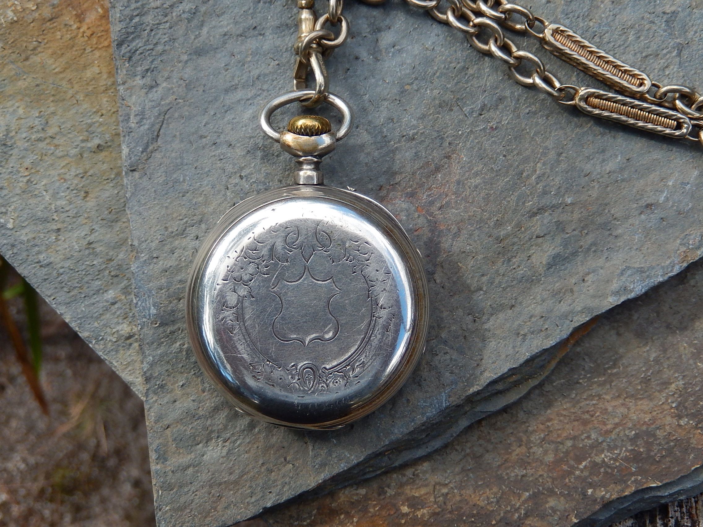 Sterling Pocket Watch France c.1900
