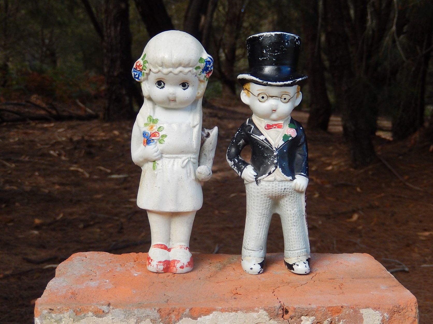 Bride and Groom Figurines c.1930