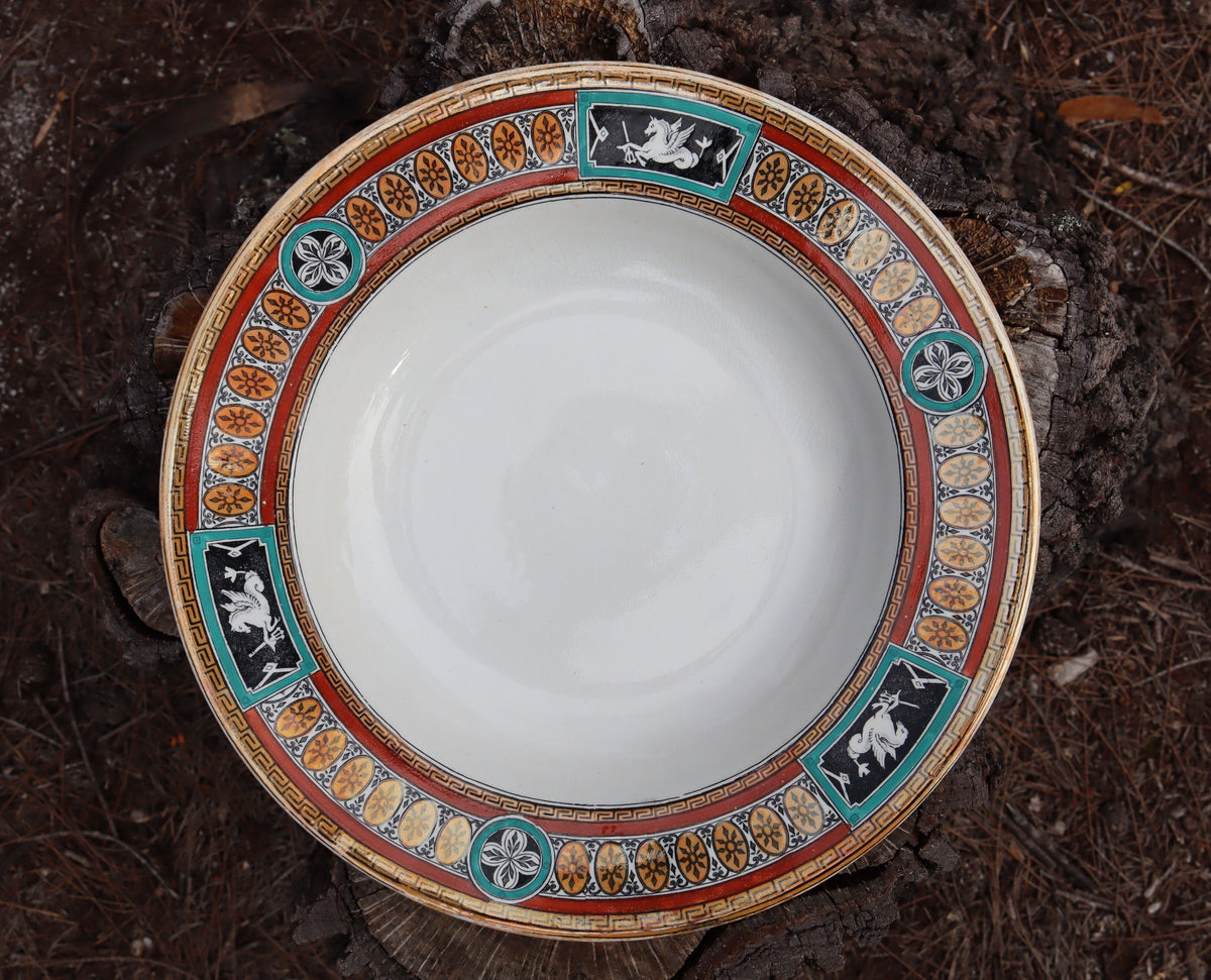 Wedgwood Pompeii Pattern Soup Bowl c.1900